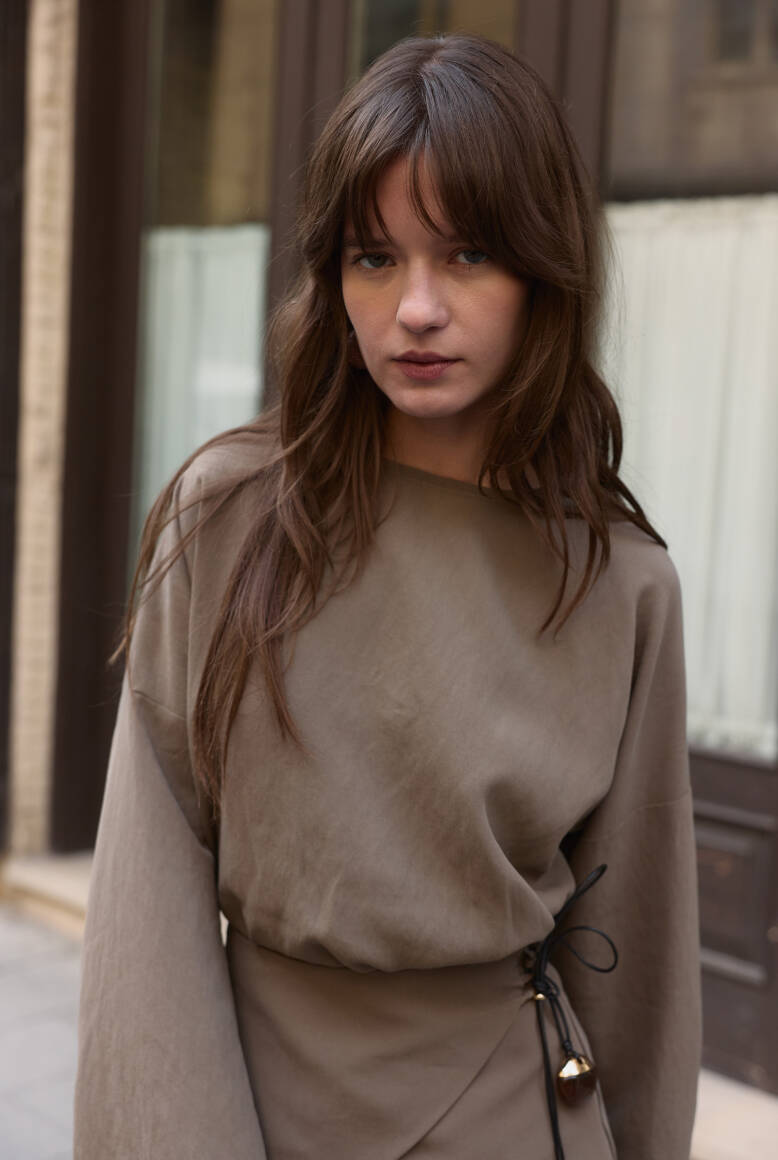 Aller Detaylı Etek Takım Haki Yeşili - 5