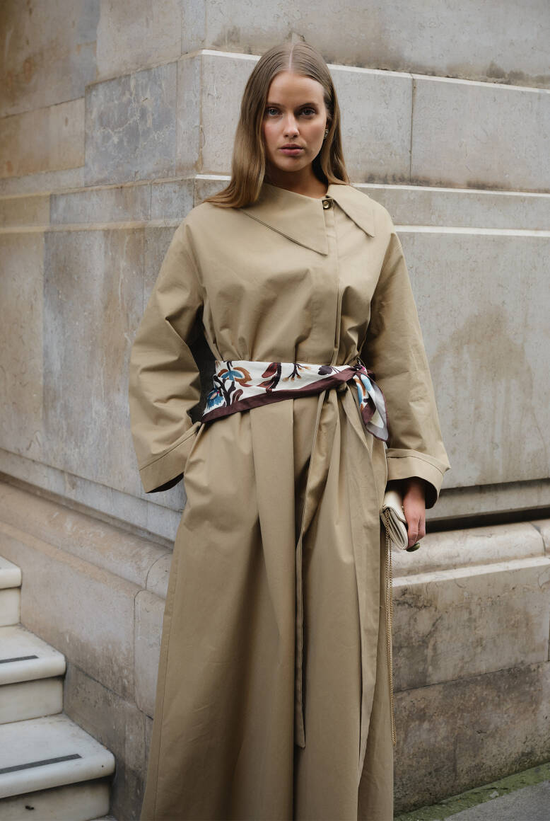 Asimetrik Yaka Elbise Çağla Yeşili - 4