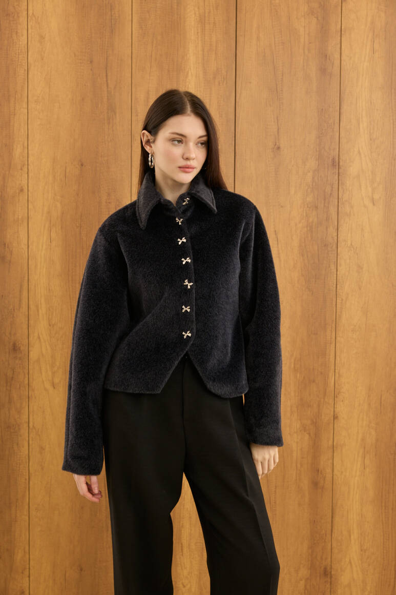 Belden Oturtmalı Atkılı Fox Kaban Siyah - 5