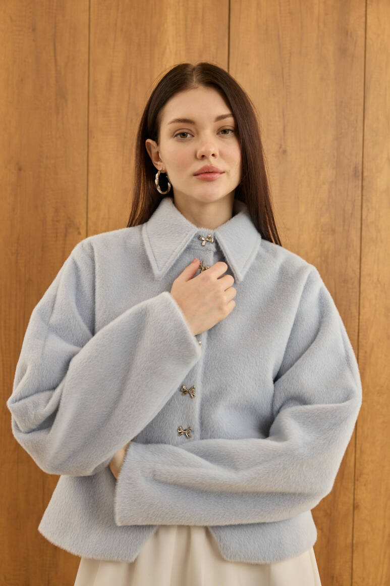 Belden Oturtmalı Atkılı Fox Kaban Soft Mavi - 9