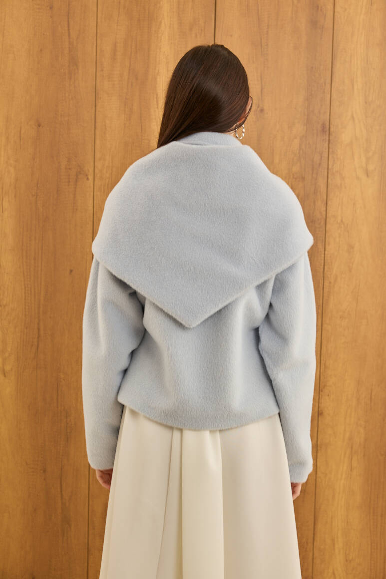 Belden Oturtmalı Atkılı Fox Kaban Soft Mavi - 3