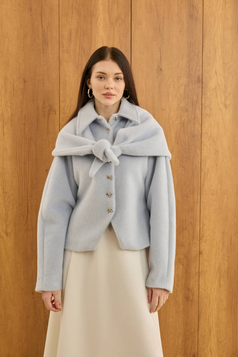 Belden Oturtmalı Atkılı Fox Kaban Soft Mavi - 6