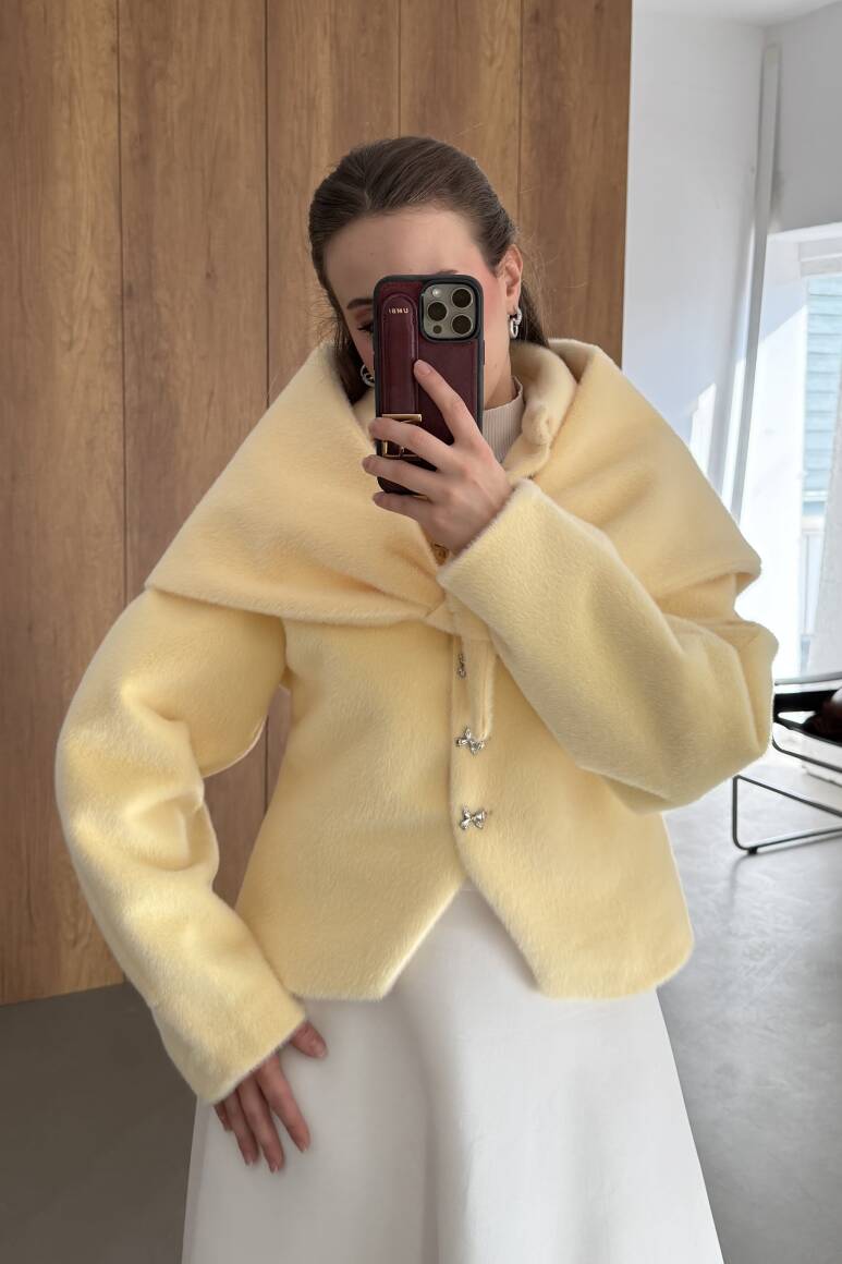 Belden Oturtmalı Atkılı Fox Kaban Soft Sarı - 9