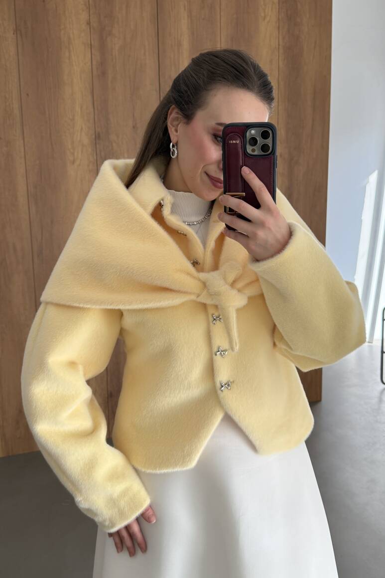 Belden Oturtmalı Atkılı Fox Kaban Soft Sarı - 8