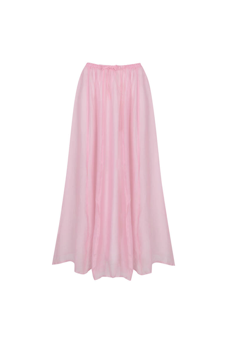 Biye Detaylı Princess Etek Soft Pembe - EMNORA