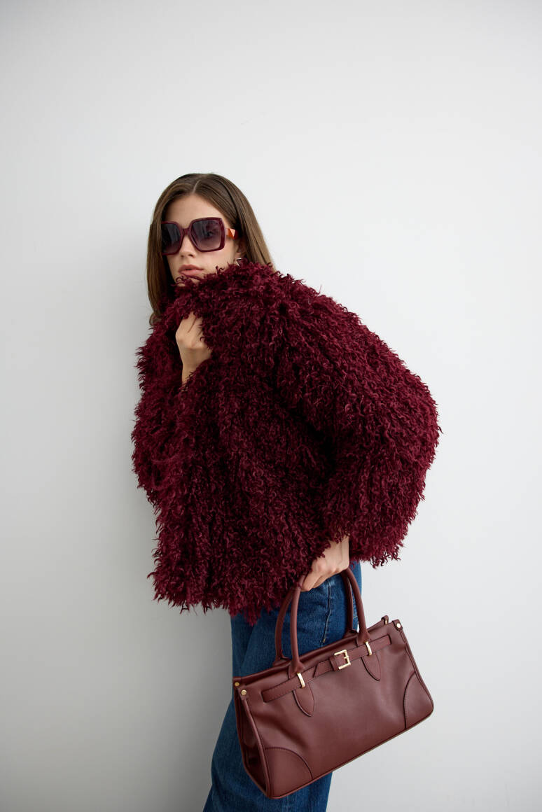 Bürümcük Kürk Bordo - 2