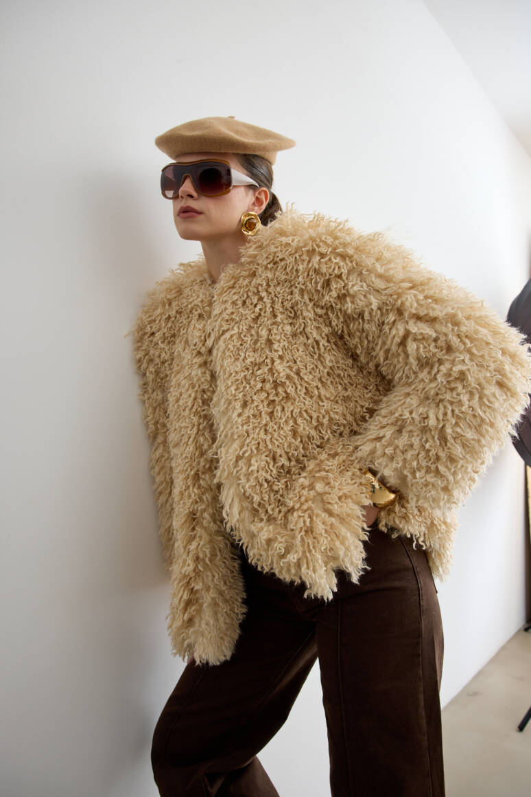 Bürümcük Kürk Krem - EMNORA