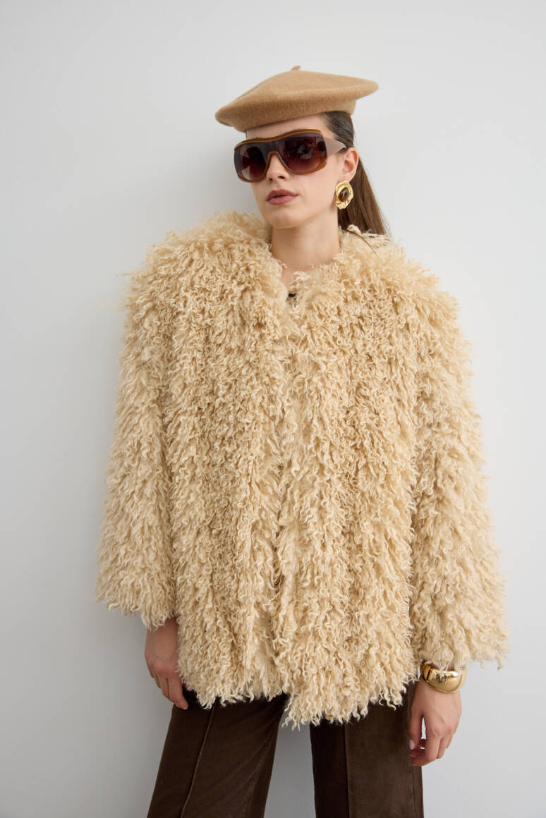 Bürümcük Kürk Krem - 2