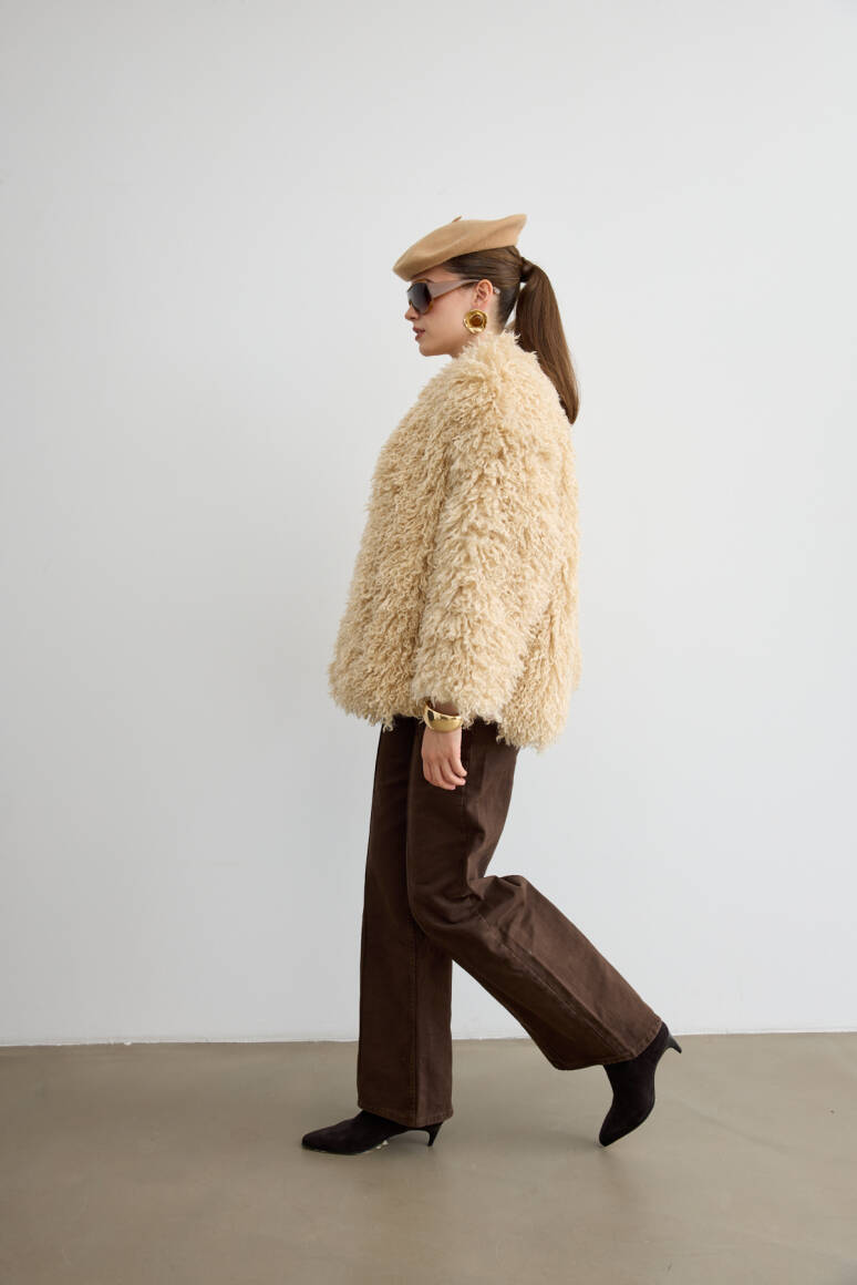 Bürümcük Kürk Krem - 5