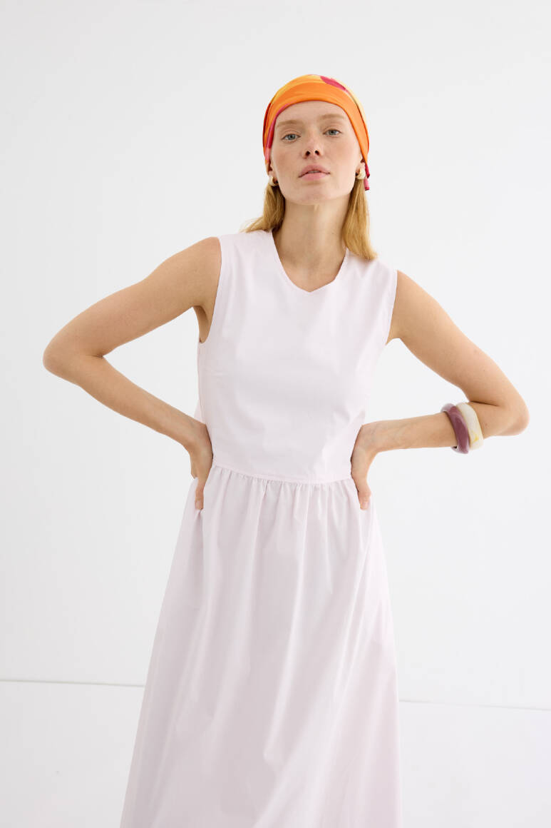 Cosmo Poplin Elbise Soft Pembe - 2