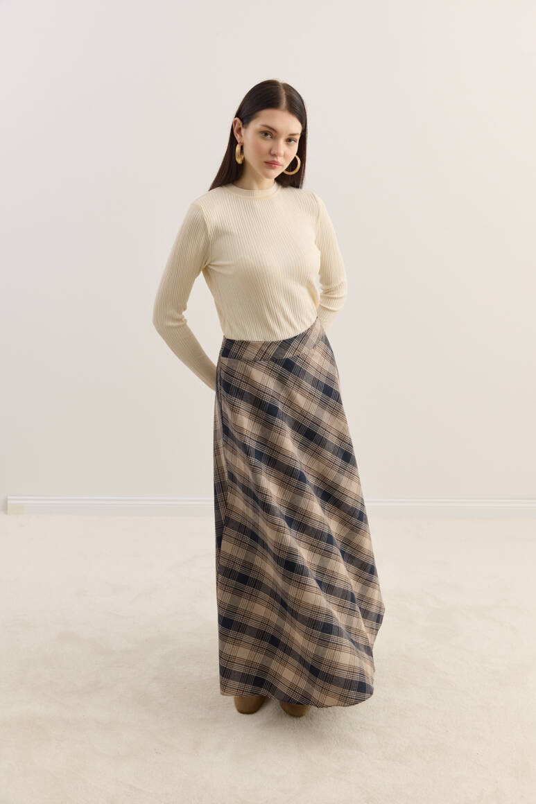 Ekose Kloş Etek Taş - 3