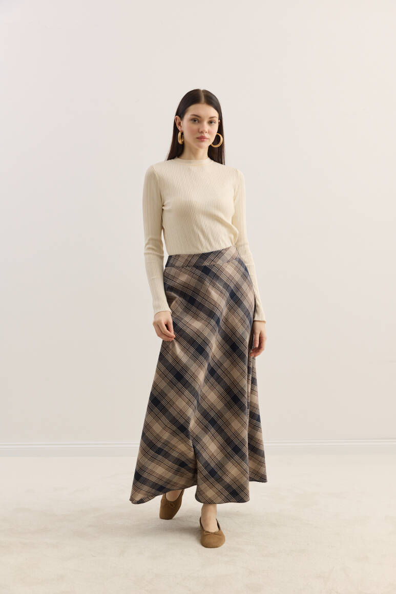 Ekose Kloş Etek Taş - 1