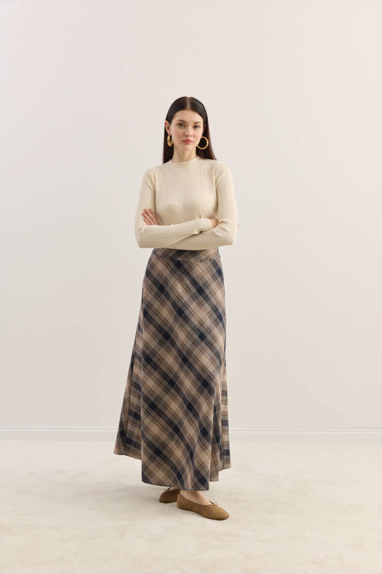 Ekose Kloş Etek Taş - 2