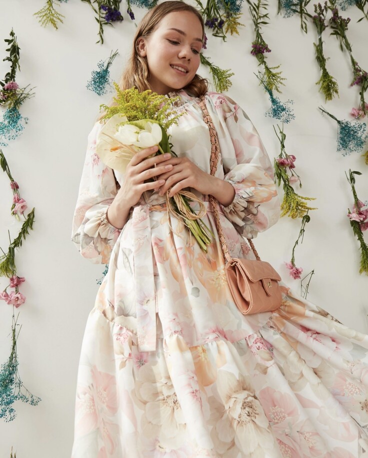 Floral Elbise Soft - EMNORA