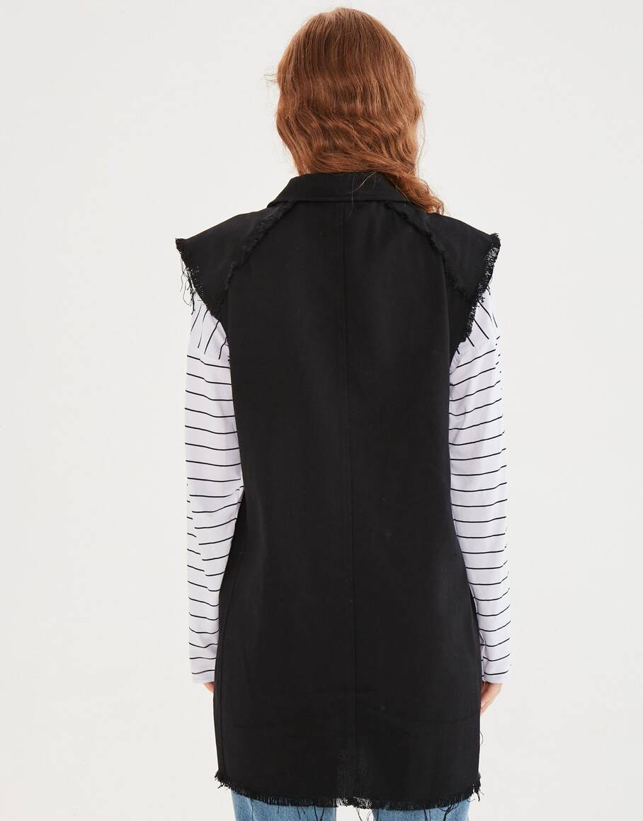 Gabardin Yelek Siyah - 11