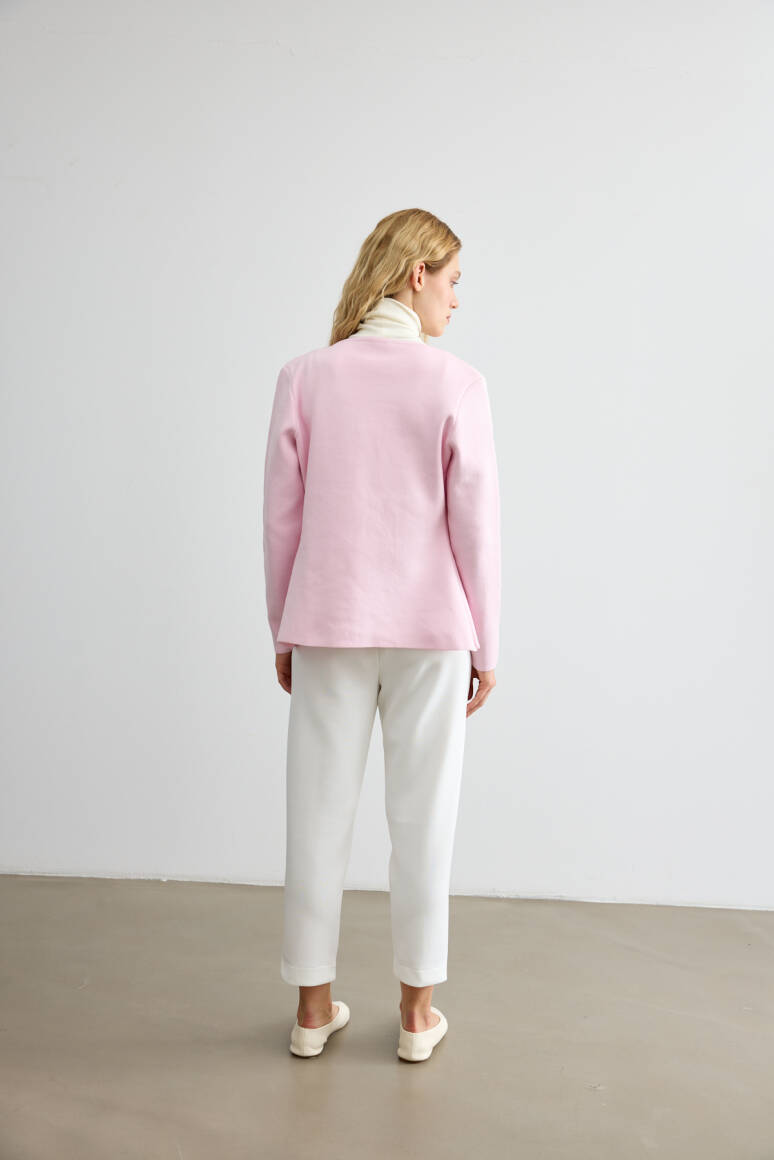 Havuç Kesim Scuba Pantolon Beyaz - 4