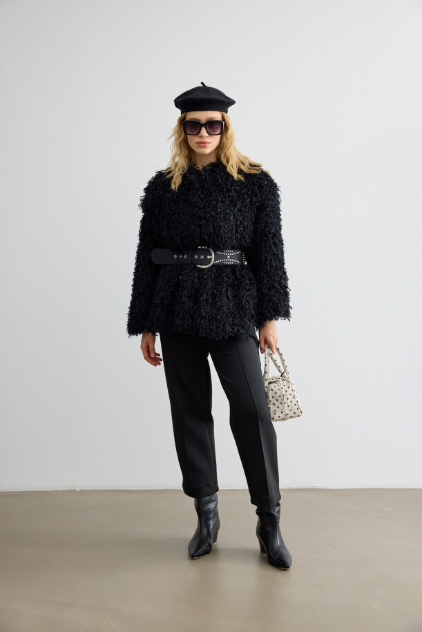 Havuç Kesim Scuba Pantolon Siyah - EMNORA (1)