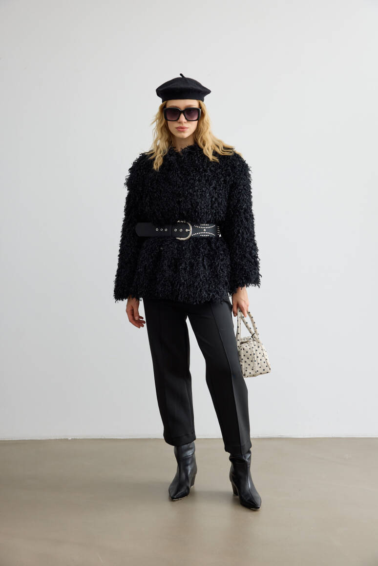 Havuç Kesim Scuba Pantolon Siyah - 2