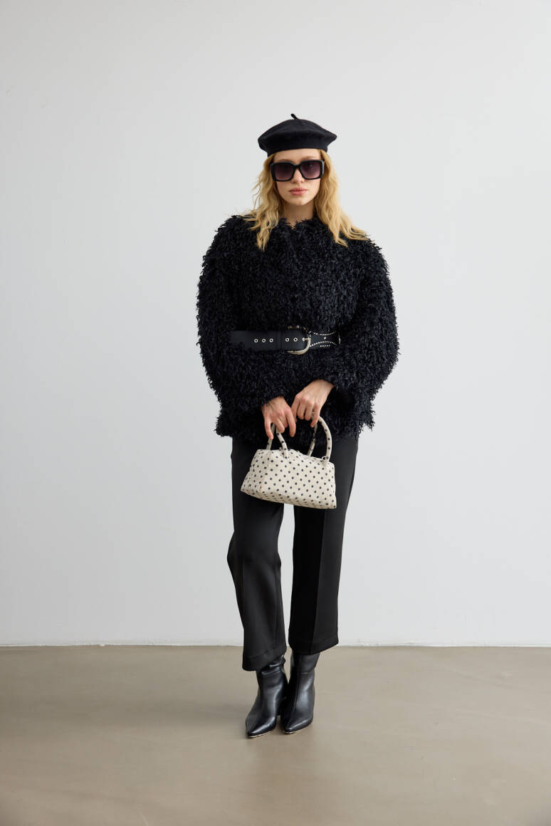 Havuç Kesim Scuba Pantolon Siyah - 3