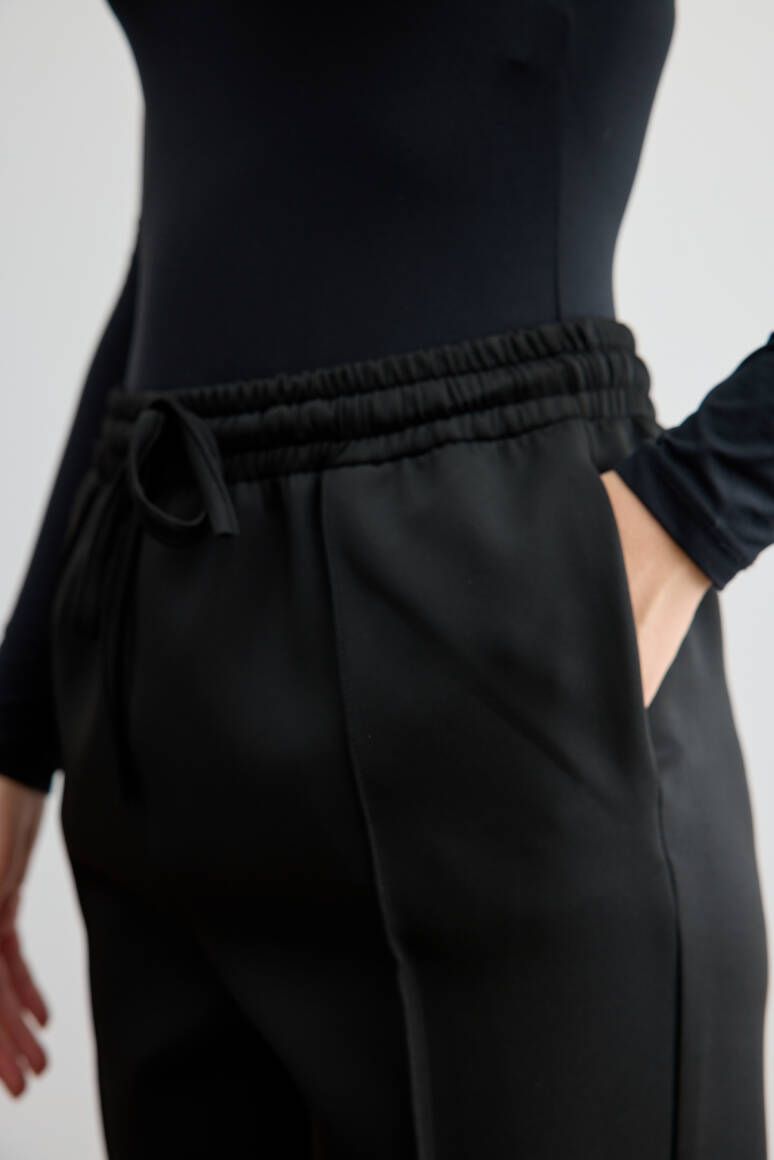Havuç Kesim Scuba Pantolon Siyah - 8
