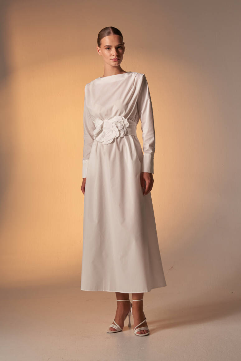 Hera Elbise Beyaz - EMNORA