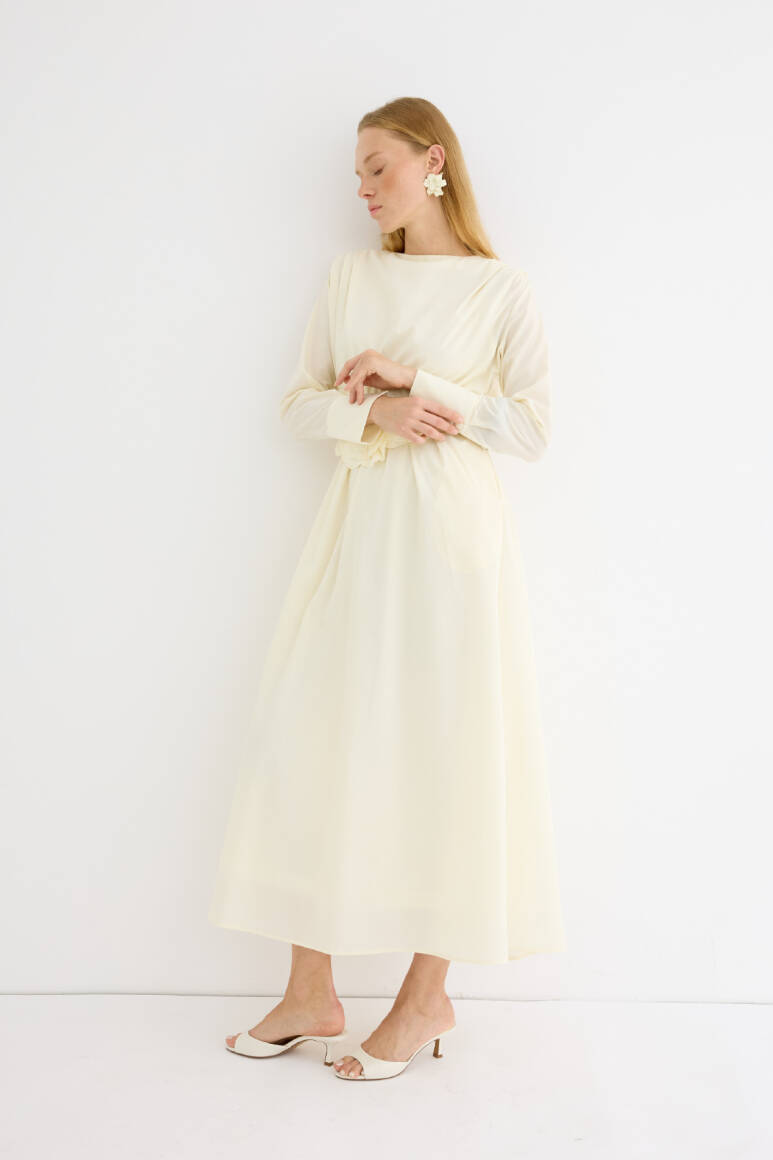 Hera Elbise Soft Sarı - 14