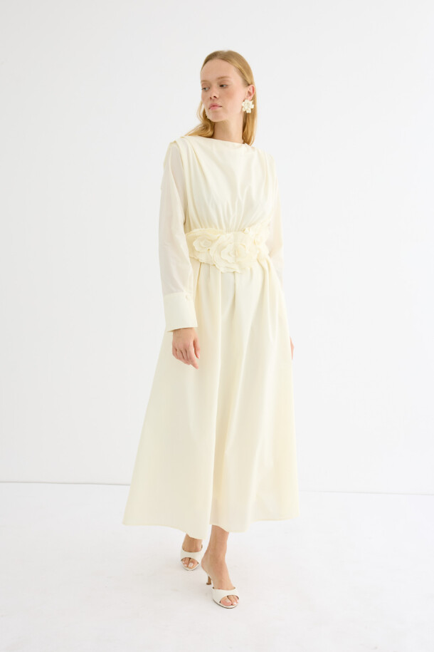 Hera Elbise Soft Sarı - 3