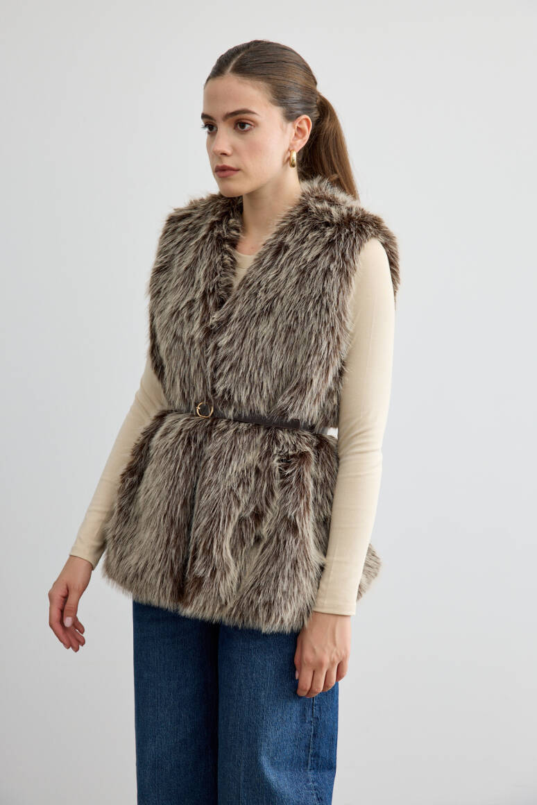 Kürk Yelek Acı Kahve - 3