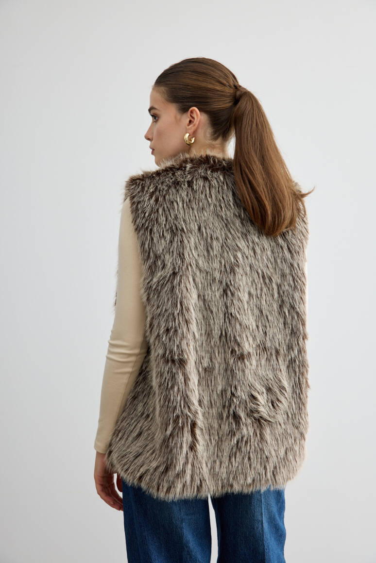 Kürk Yelek Acı Kahve - 7