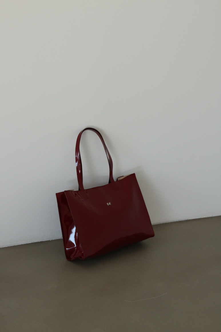 Basic Shopper Çanta Bordo - 7