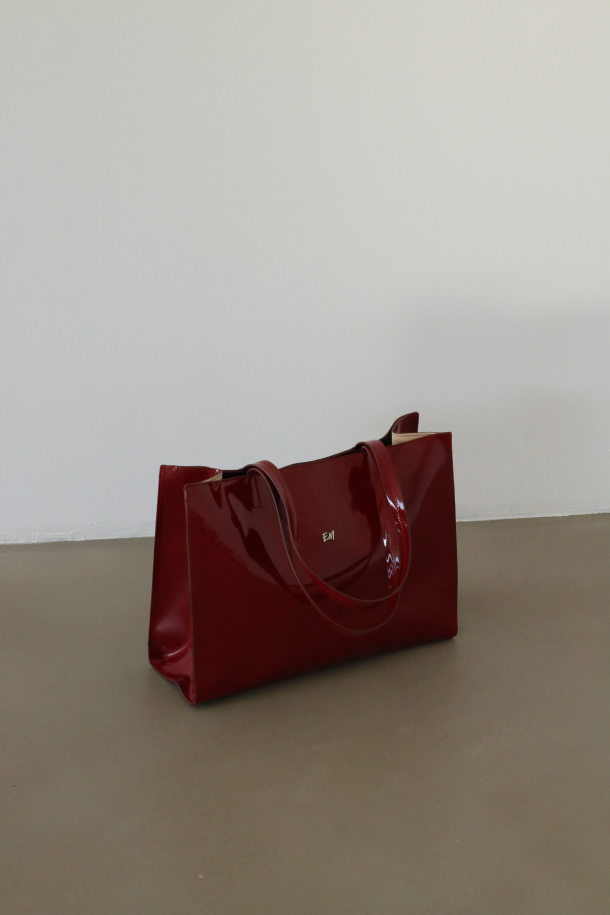 Basic Shopper Çanta Bordo - 5