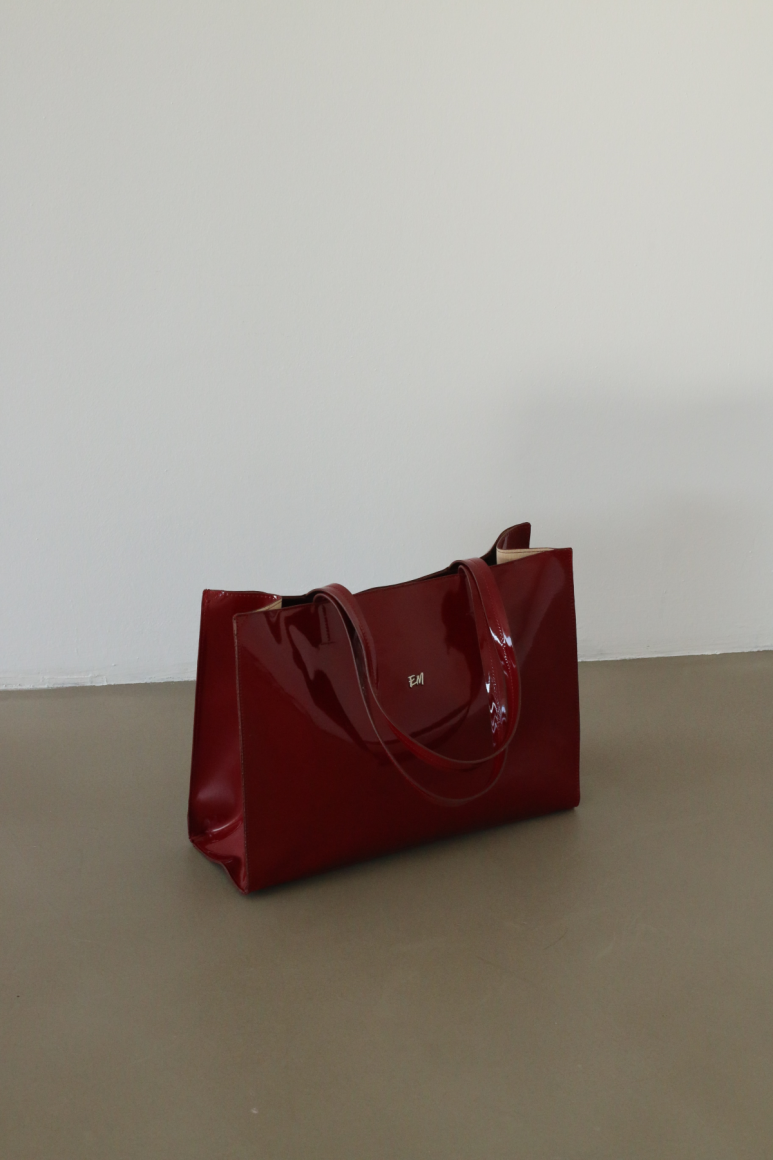 Basic Shopper Çanta Bordo - 5