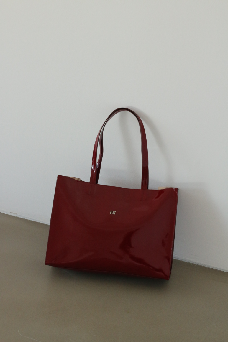 Basic Shopper Çanta Bordo - 1