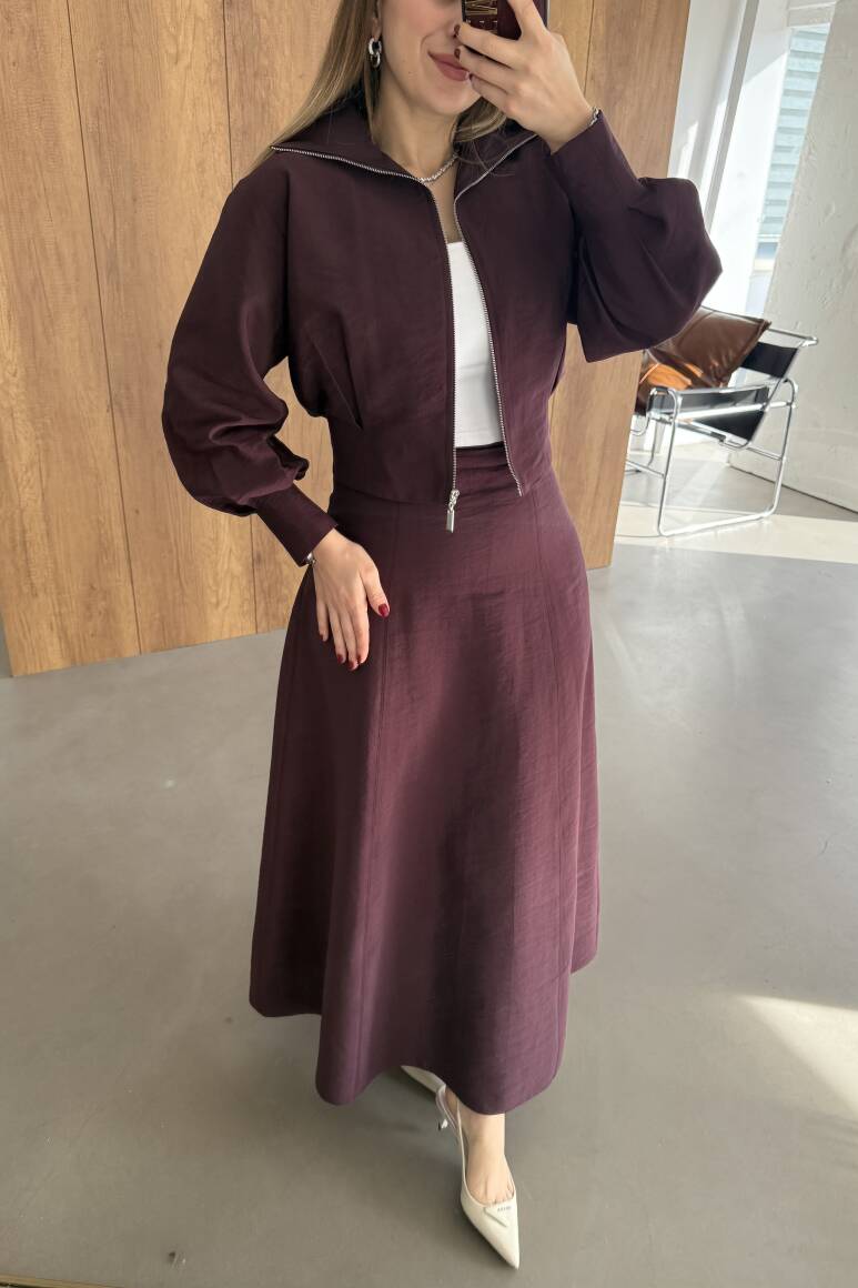 Liva Fularlı Takım Burgonya - 12