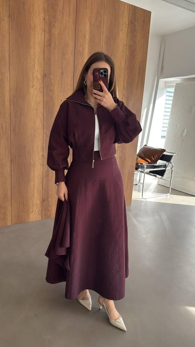 Liva Fularlı Takım Burgonya - 13