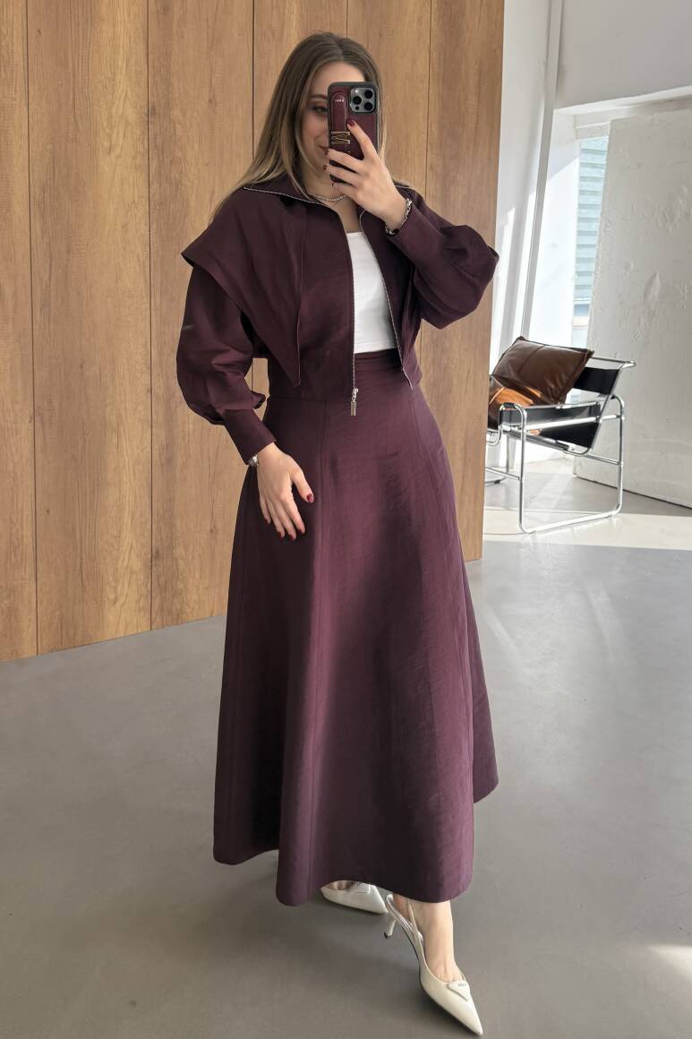 Liva Fularlı Takım Burgonya - 10