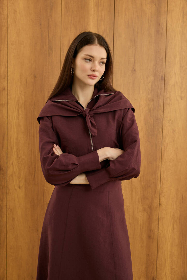 Liva Fularlı Takım Burgonya - 3