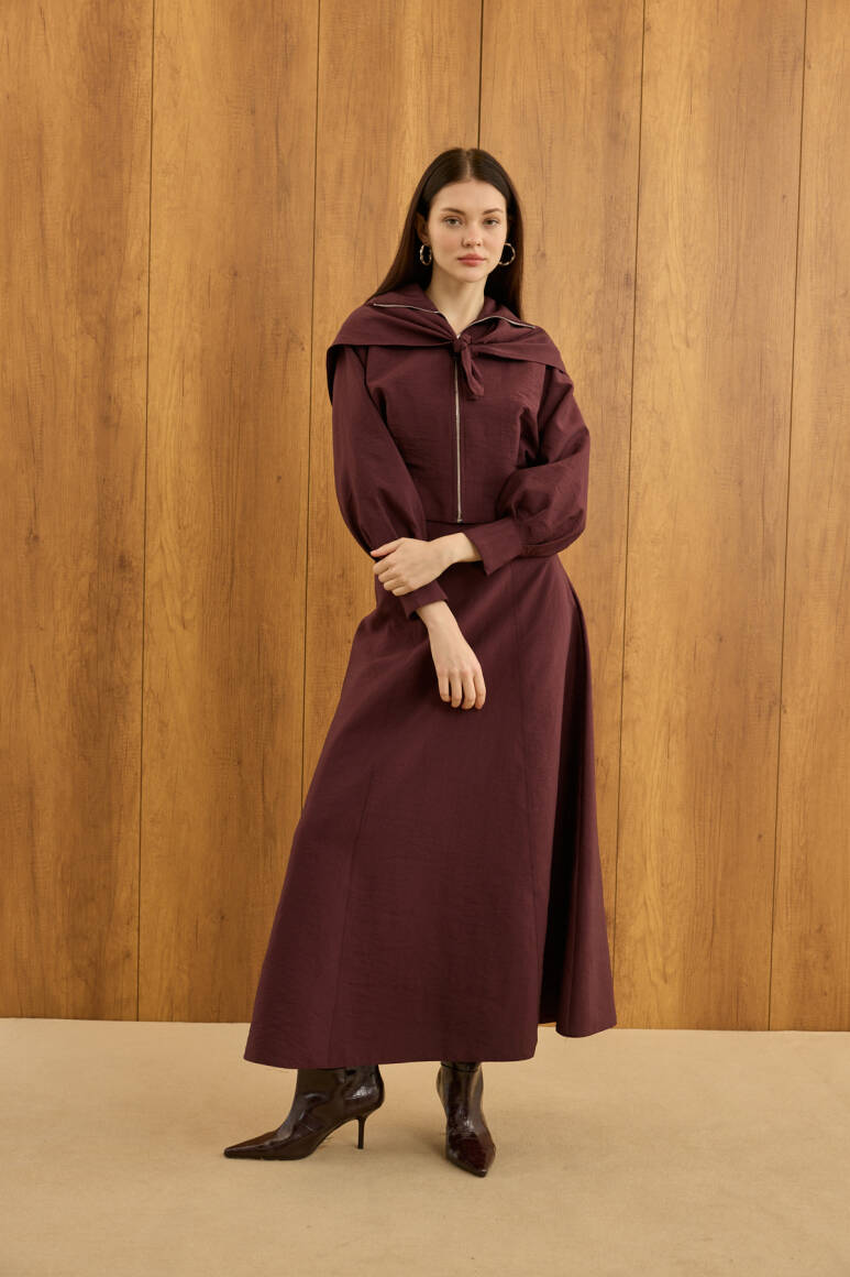 Liva Fularlı Takım Burgonya - 2