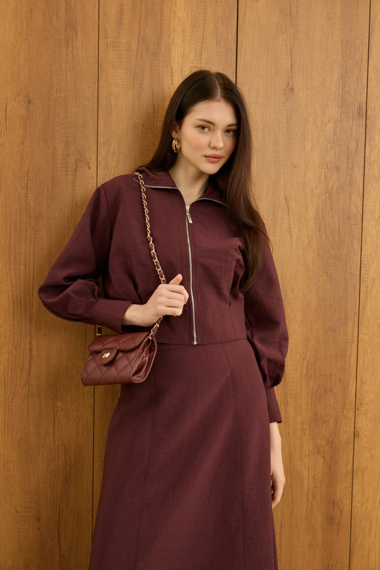 Liva Fularlı Takım Burgonya - 7