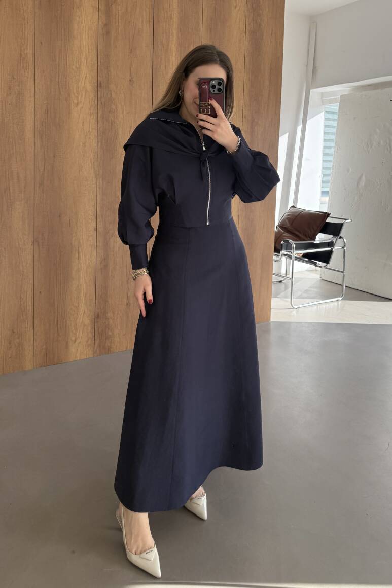 Liva Fularlı Takım Lacivert - 15