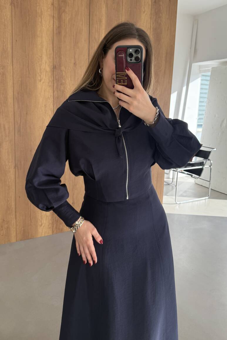 Liva Fularlı Takım Lacivert - 13