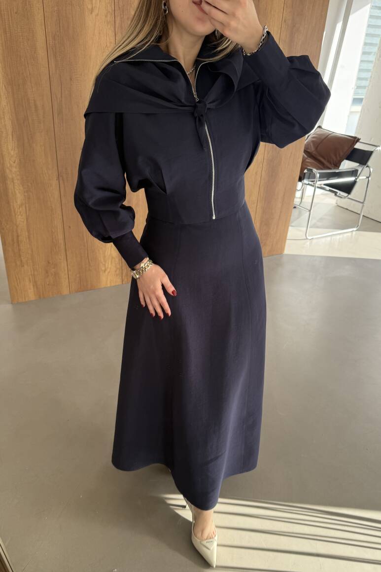 Liva Fularlı Takım Lacivert - 16