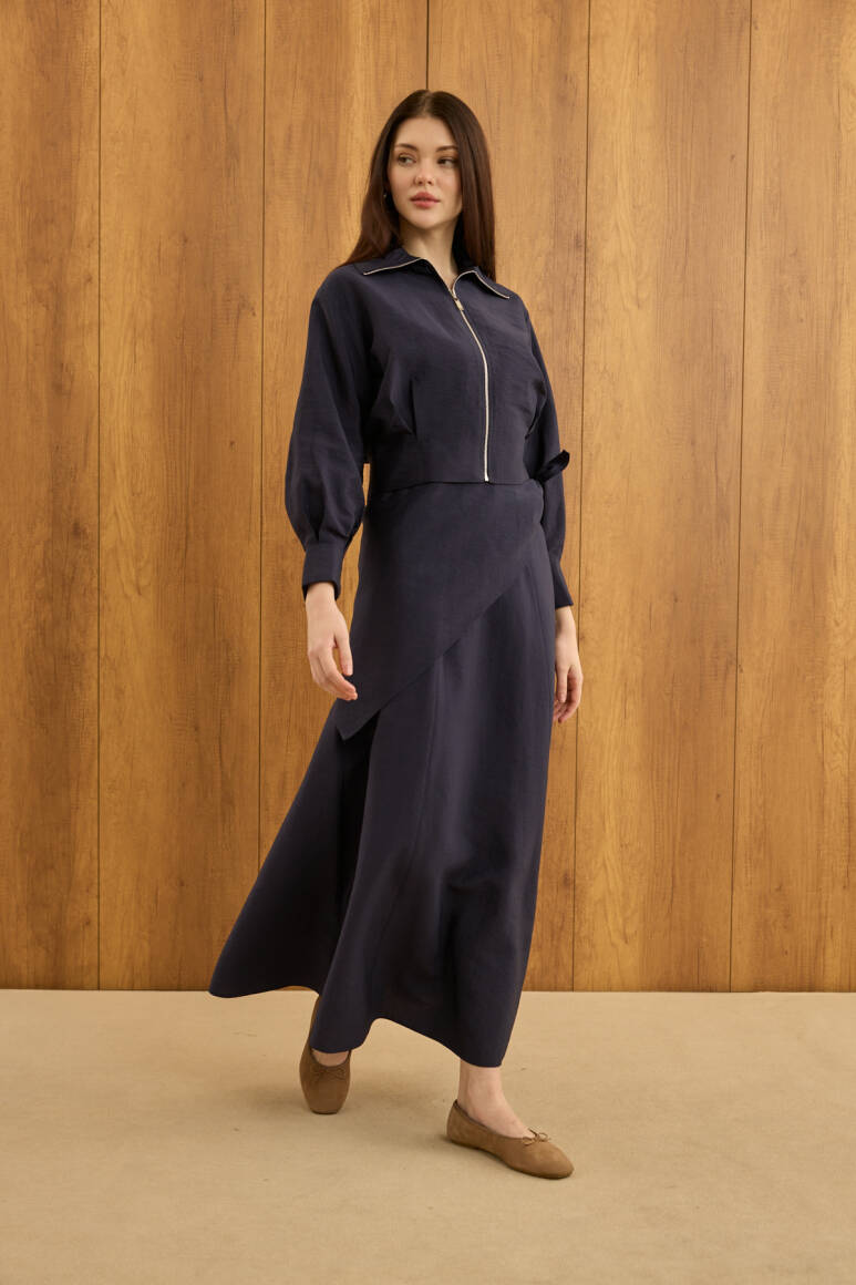 Liva Fularlı Takım Lacivert - 10