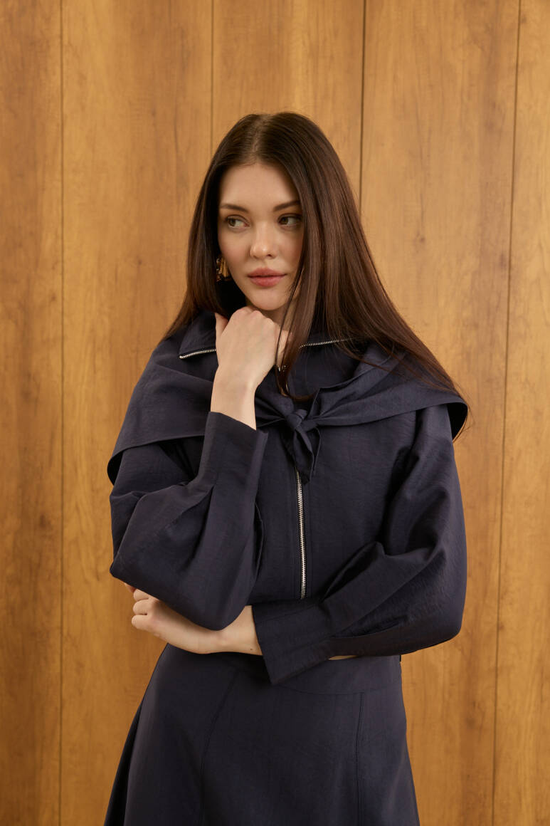 Liva Fularlı Takım Lacivert - 7