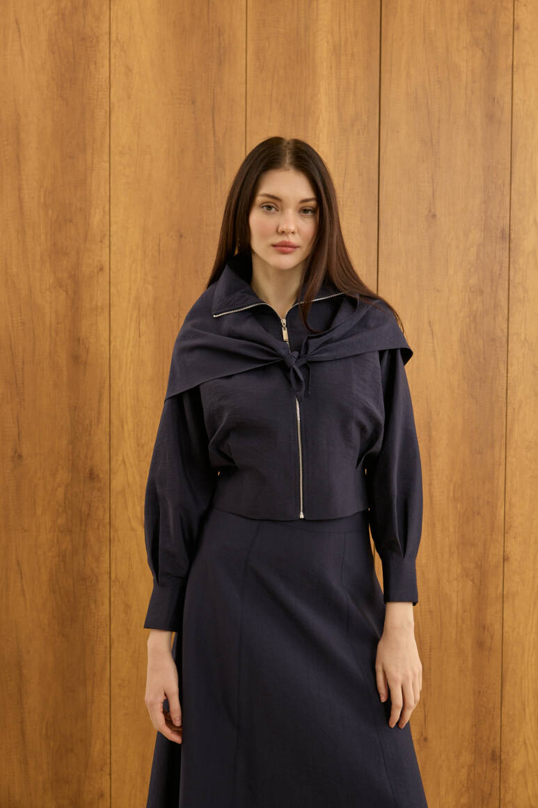 Liva Fularlı Takım Lacivert - 3