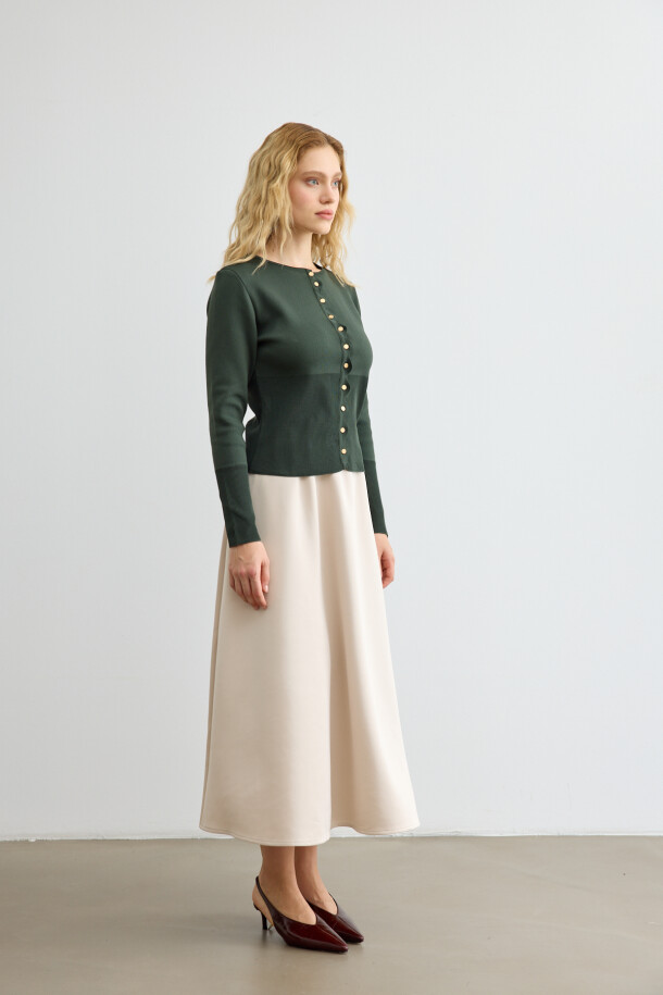 Mery Scuba Kloş Etek Taş - EMNORA