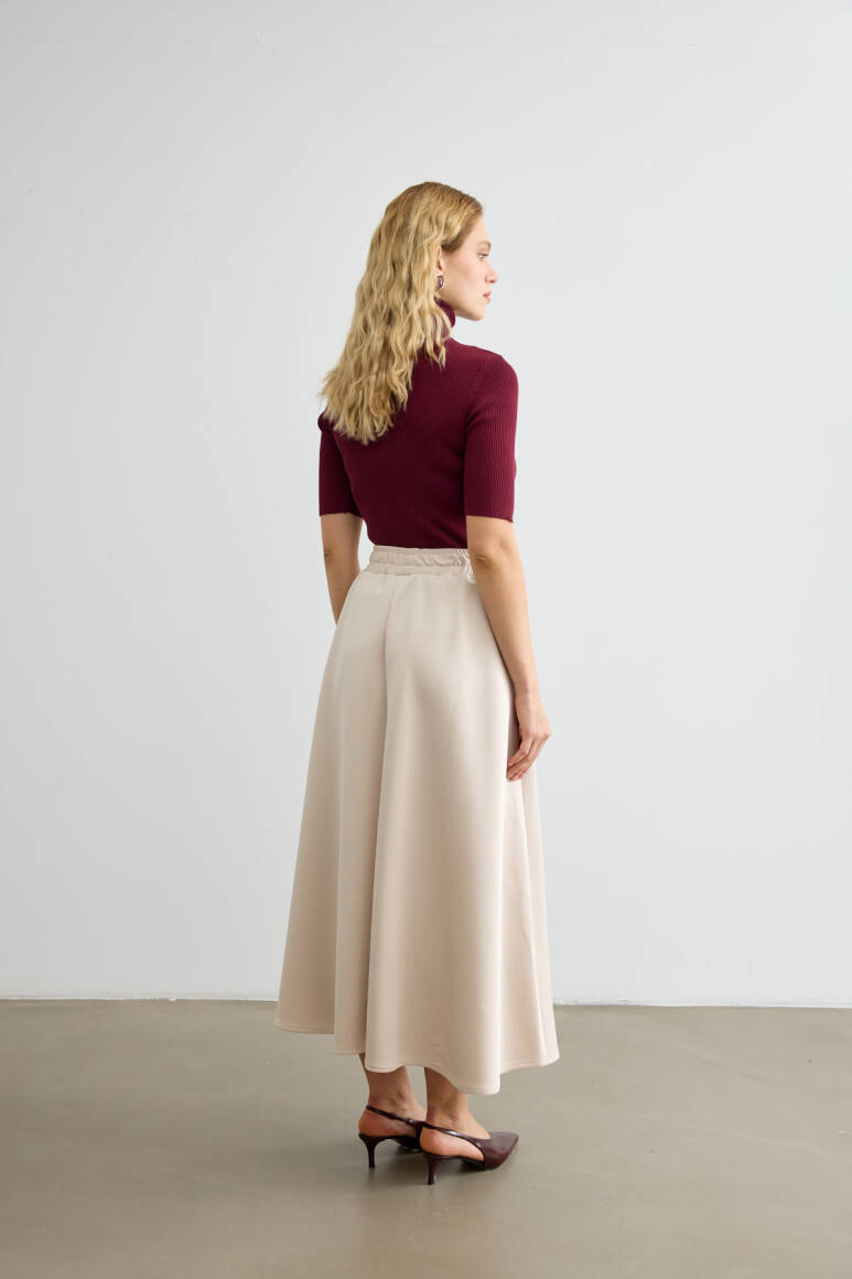 Mery Scuba Kloş Etek Taş - 9