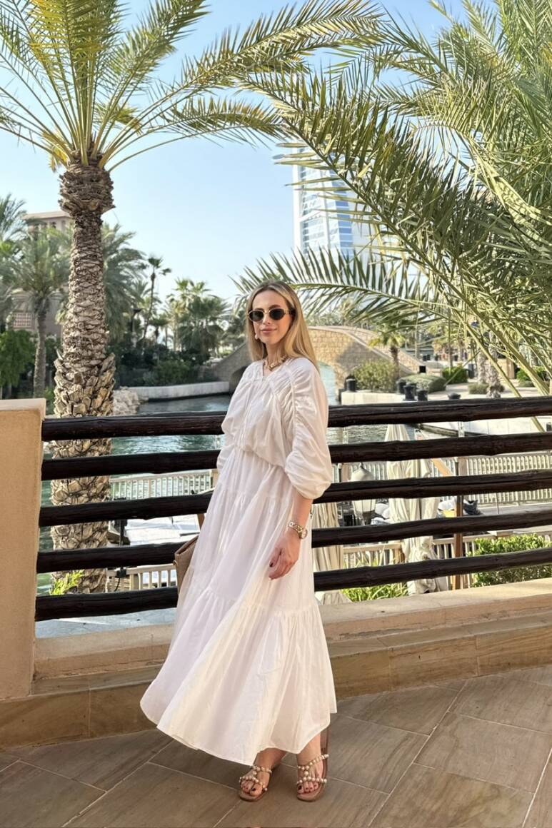 Mio Vual Elbise Beyaz - 13