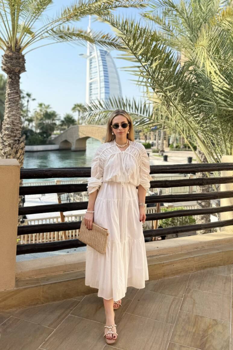 Mio Vual Elbise Beyaz - 10