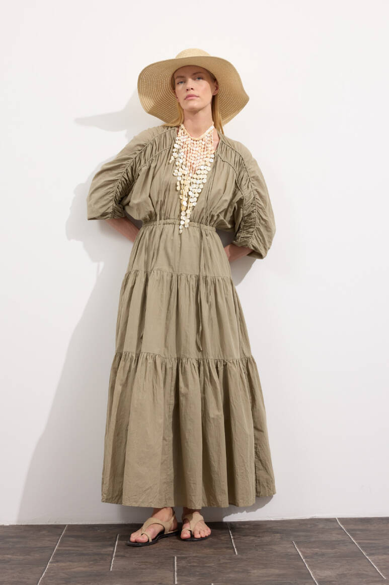 Mio Vual Elbise Çağla Yeşili - EMNORA